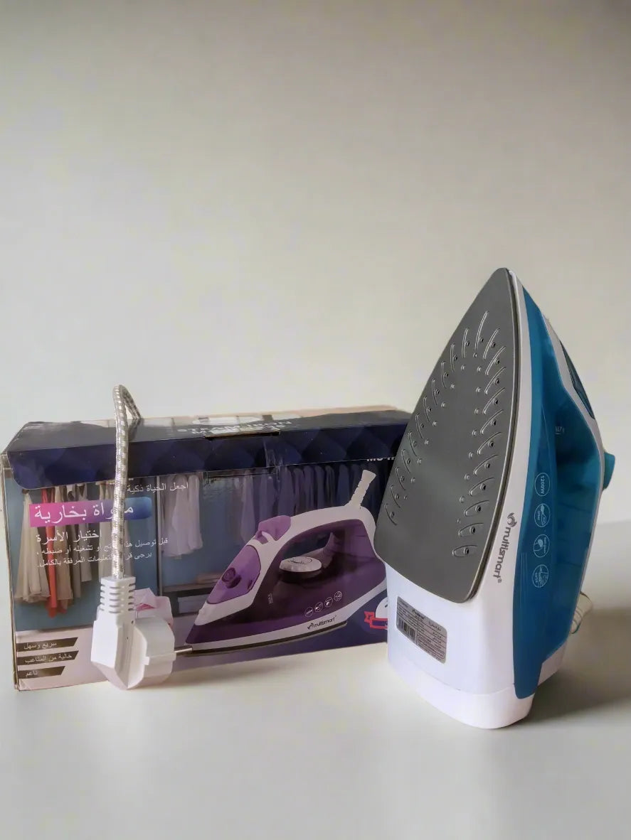 مكواة بخار احترافية بقاعدة تفلون بقدرة 1200واط Multismart
