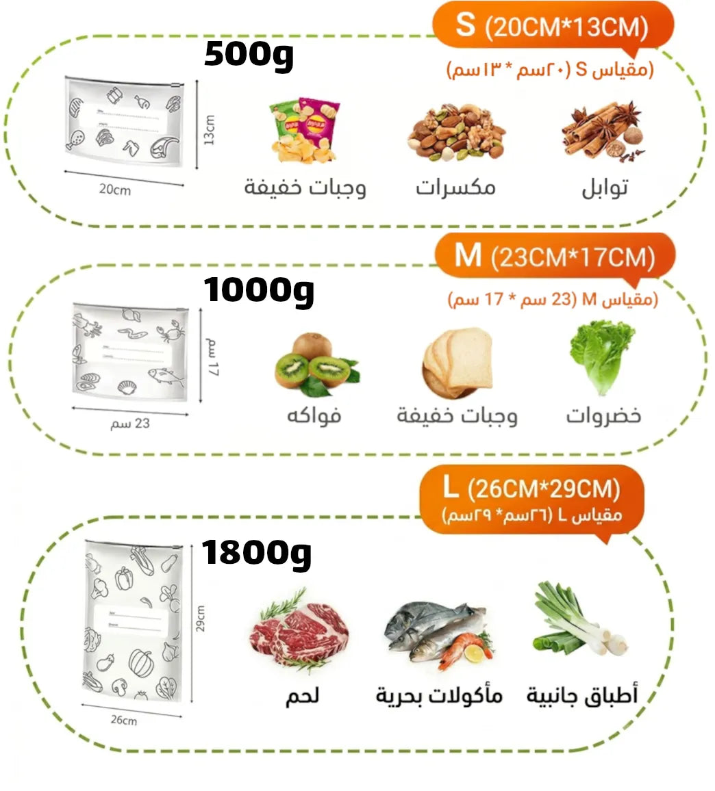 أكياس حفظ الطعام